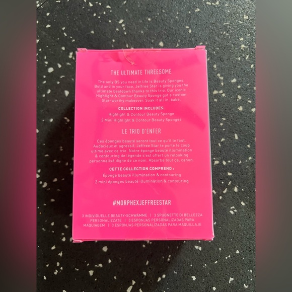 MORPHE X JEFFREE STAR | PINK BEAUTY SPONGE TRIO 3 PIECE SET - Picture 4 of 5